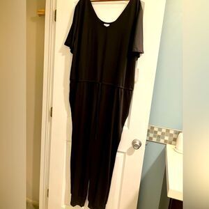 Lula Roe, short sleeve romper, black, NWT, size 3X